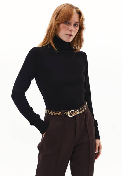  Balıkçı Yaka Triko Kazak