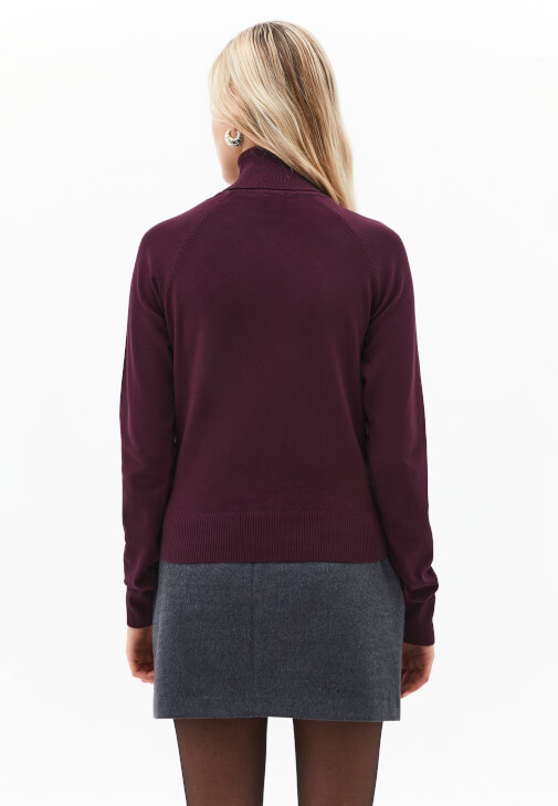 Balıkçı Yaka Kazak ve Wide-Leg Pantolon Kombini