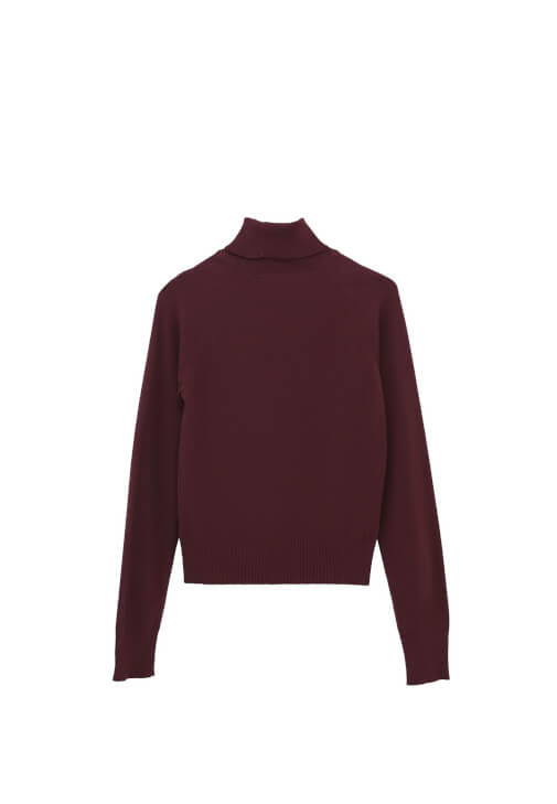 Balıkçı Yaka Kazak ve Wide-Leg Pantolon Kombini