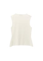 Bayan Krem Düğme Detaylı Atlet