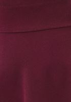 Bayan Bordo Yüksek Bel Triko Mini Etek