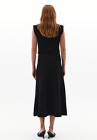 Bayan Siyah Orta Bel Triko Etek