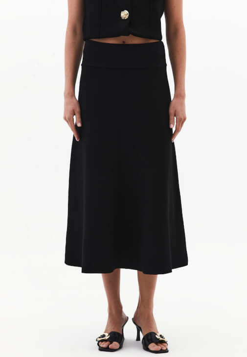 Triko Etek ve Triko Yelek Kombini