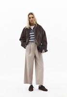 Bayan Çok Renkli Polo Yaka Çizgili Kazak