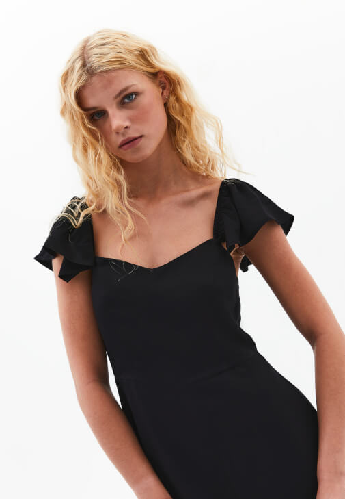 Midi Elbise ve Bot Kombini