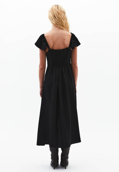 Midi Elbise ve Bot Kombini