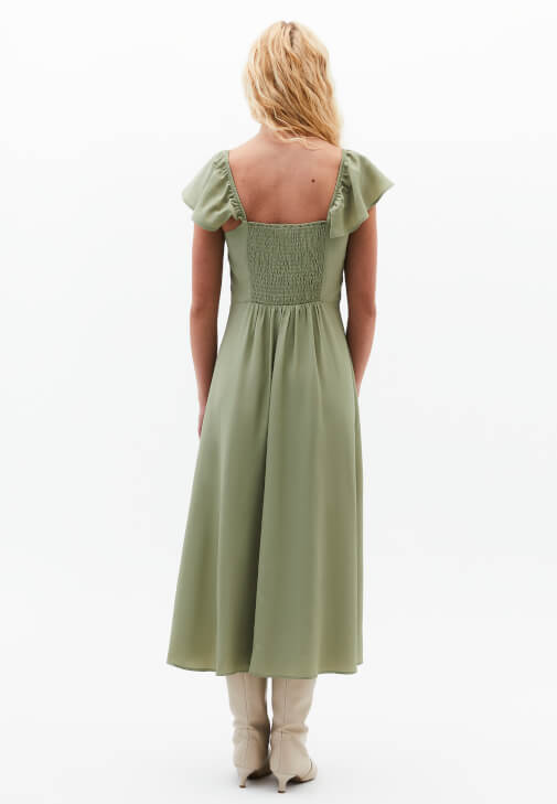 Midi Elbise ve Ceket Kombini