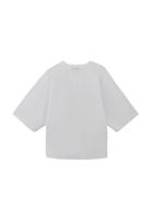 Bayan Beyaz Oversize Cepli Gömlek