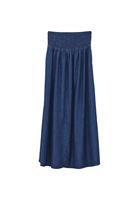 Bayan Mavi Gipeli Denim Etek ( TENCEL™ )