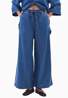 Bayan Mavi Wide-Leg Denim Pantolon ( TENCEL™ )