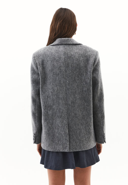 Oversize Ceket ve Godeli Elbise Kombini