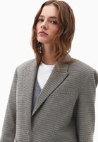 Bayan Çok Renkli Yün Karışımlı Boyfriend Blazer Ceket