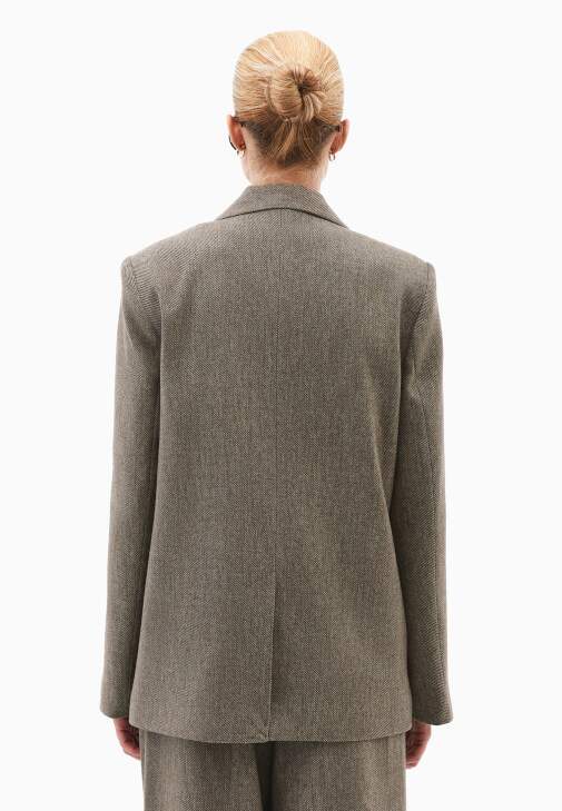 Yün Karışımlı Ceket ve Yün Pantolon Kombini