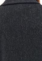 Bayan Siyah Yün Karışımlı Boyfriend Blazer Ceket