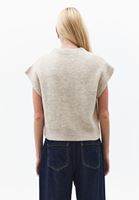 Bayan Bej Yün Karışımlı Süveter