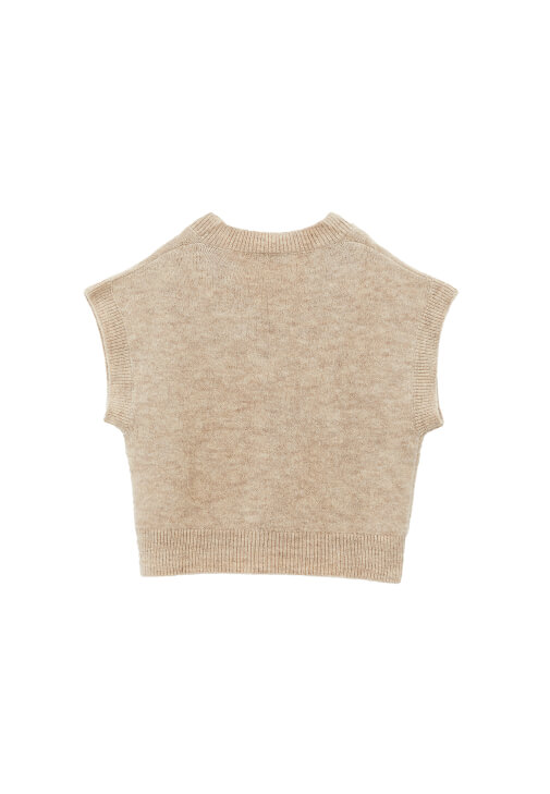 Yün Süveter ve Barrel-Fit Pantolon Kombini