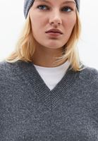 Bayan Gri Yün Karışımlı Süveter