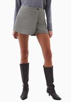 Bayan Çok Renkli Yün Karışımlı Şort Etek