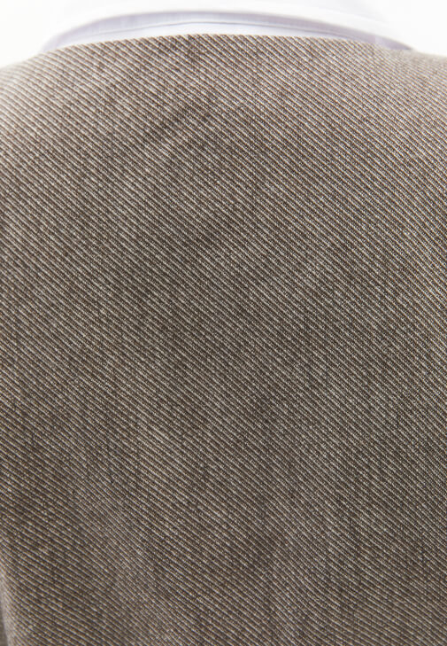 Yün Karışımlı Yelek ve Yün Ceket Kombini