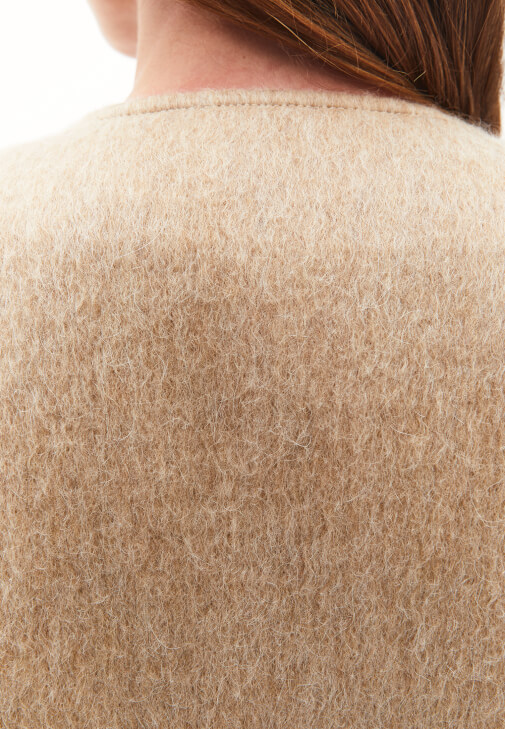 Yün Karışımlı Ceket ve Uzun Elbise Kombini