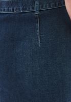 Bayan Kahverengi Kemerli Denim Etek