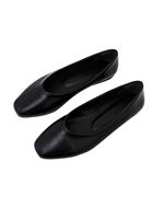 Bayan Siyah Düz Babet