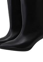 Bayan Siyah Topuklu Uzun Çizme