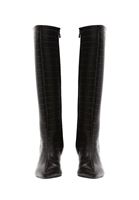 Bayan Kahverengi Topuklu Uzun Çizme