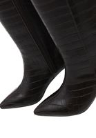 Bayan Kahverengi Topuklu Uzun Çizme