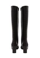 Bayan Kahverengi Topuklu Uzun Çizme