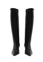 Bayan Siyah Topuklu Uzun Çizme