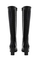 Bayan Siyah Topuklu Uzun Çizme