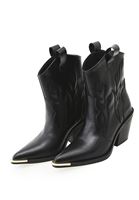 Bayan Siyah Nakışlı Kovboy Bot