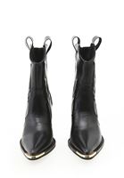 Bayan Siyah Nakışlı Kovboy Bot