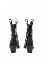 Bayan Siyah Nakışlı Kovboy Bot