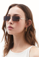 Bayan Kahverengi İnce Çerçeveli Güneş Gözlüğü
