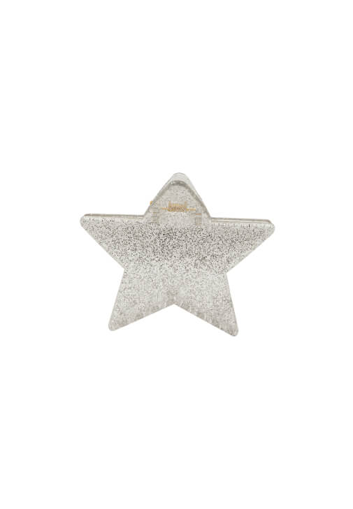 Beyaz Sim Detaylı Yıldız Toka