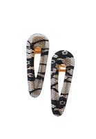 Bayan Siyah İkili Toka Seti