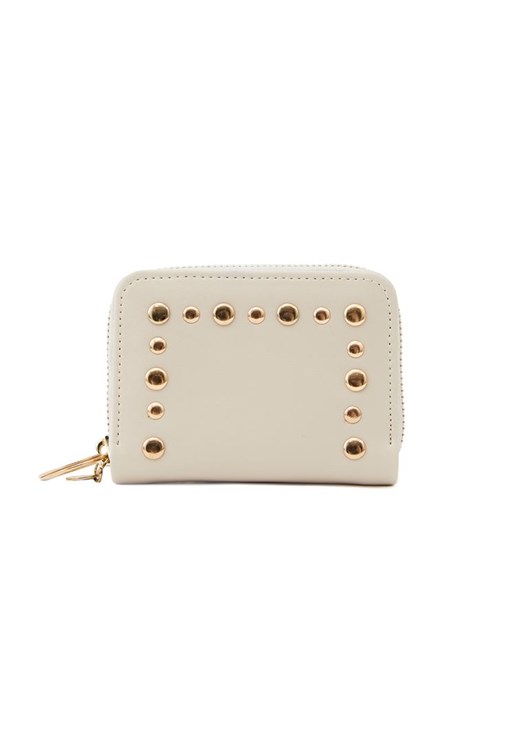 Krem Trok Detaylı Cüzdan