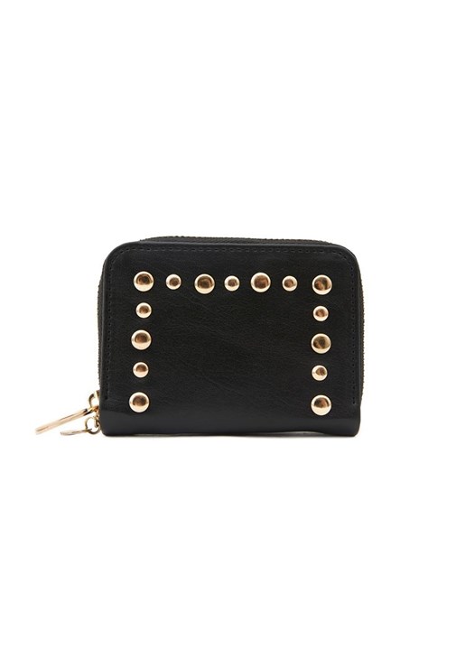 Siyah Trok Detaylı Cüzdan