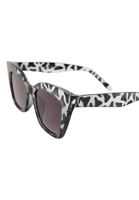 Bayan Çok Renkli Kalın Çerçeveli Güneş Gözlüğü