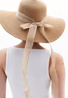 Women Beige Straw Hat