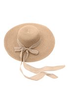 Women Beige Straw Hat