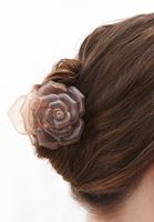 Bayan Pembe Klipsli Saç Tokası