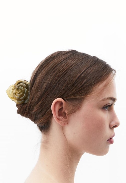 Yeşil Klipsli Saç Tokası