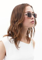 Bayan Kahverengi İnce Çerçeveli Güneş Gözlüğü