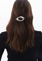 Bayan Gümüş Klipsli Saç Tokası