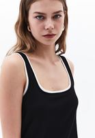 Women Mixed Double-Layered Strappy Tank Top