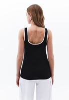 Women Mixed Double-Layered Strappy Tank Top