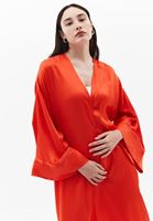 Women Orange Kimono with Tie-up Detail